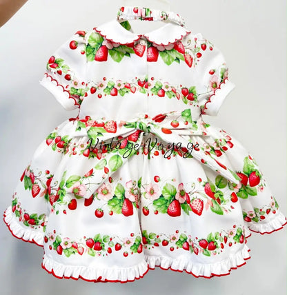 PRE-ORDER & GET IT NEXT WEEK! NEW! STRAWBERRY BLOSSOM HAND-SMOCKED DRESS & ACCESSORIES - Baby & Toddler Dresses