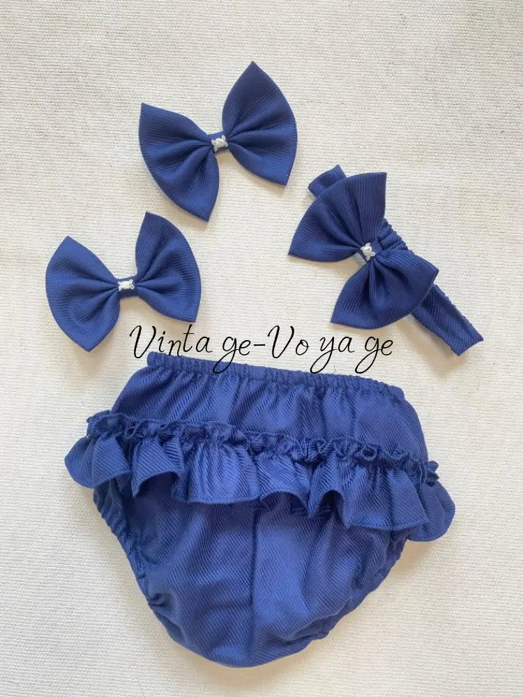 PRE-ORDER & GET IT NEXT WEEK! NEW! VICKY ROYAL BLUE HAND-SMOCKED DRESS & ACCESSORIES - Baby & Toddler Dresses