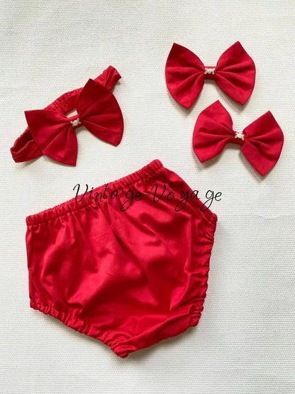 PRE-ORDER & GET IT NEXT WEEK! NEW! Viviana Rose, Hand-Smocked Dress with Bows Or Headband & Panties - Baby & Toddler