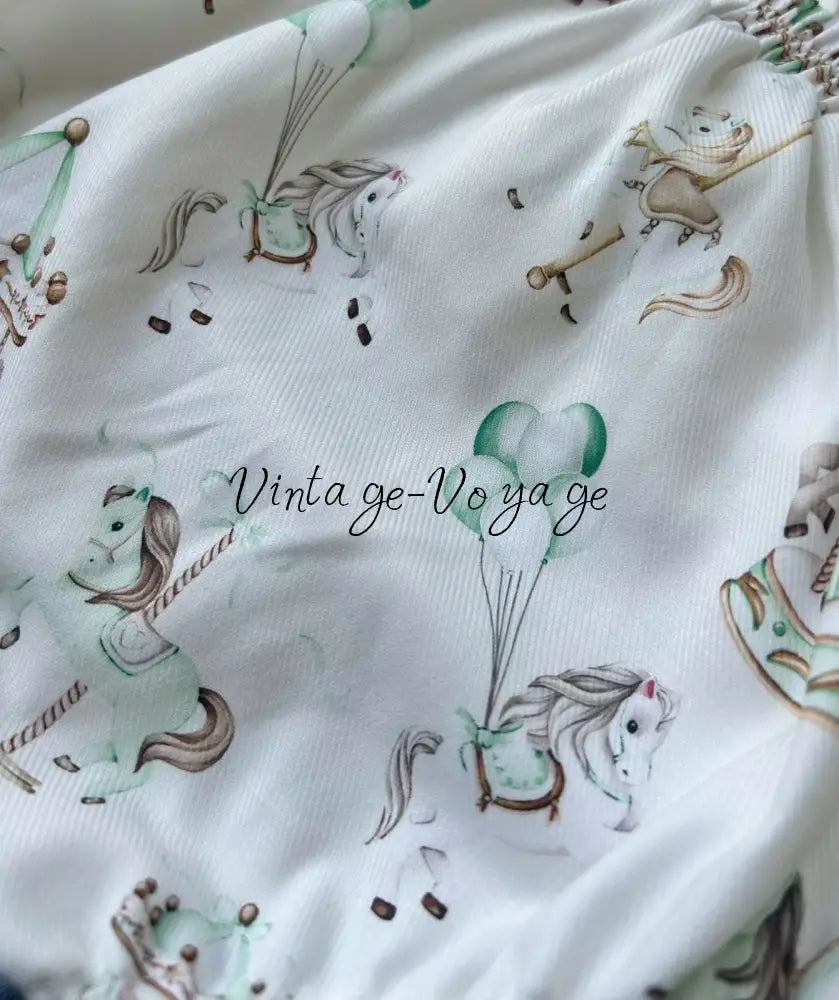PRE-ORDER&GET NEXT WEEK! NEW! CAROUSEL MINT BABY BOY👼HAND-SMOCKED ROMPER/SUIT🧵🪡 Baby & Toddler Outfits