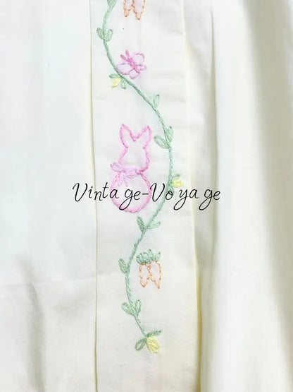 PRE-ORDER&GET NEXT WEEK‼️NEW COCO🐇 PALE LEMON👑HAND-EMBROIDERED🪡🧵ROMPER & BIB SET👼 Baby & Toddler Outfits