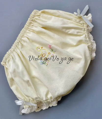 PRE-ORDER&GET NEXT WEEK🤩NEW❣️ELSA PALE LEMON☀️🐥FOUR-PIECE HAND-EMBROIDERED🧵🪡BABY OUTFIT🎀 Baby & Toddler Outfits