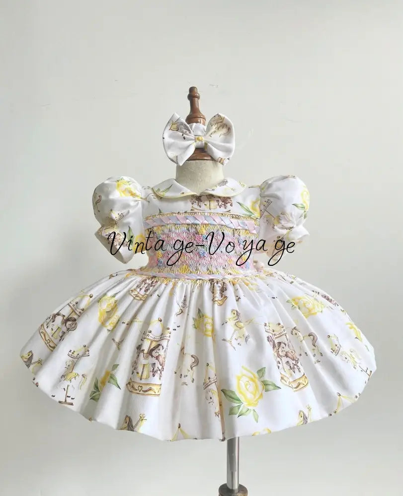 PRE-ORDER&GET NEXT WEEK! NEW! EMILY LEMON HAND-SMOCKED DRESS PANTIES & HAIR ACCESSORIES - 3M - Baby & Toddler Dresses