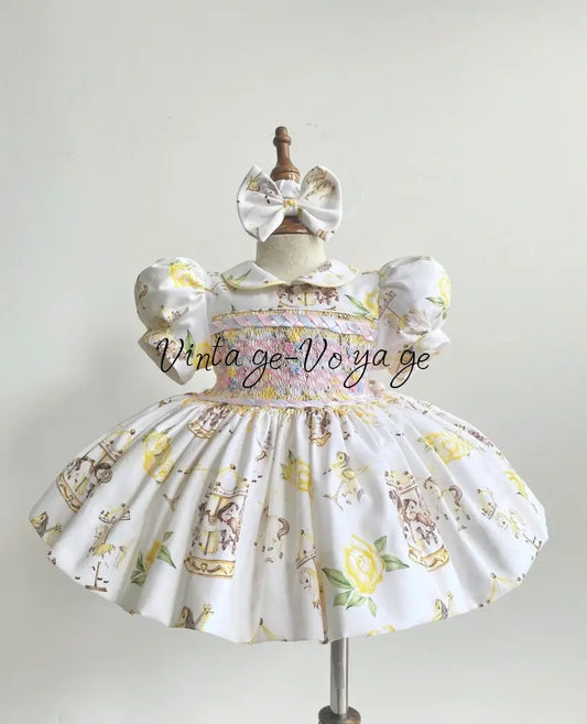 PRE-ORDER&GET NEXT WEEK! NEW! EMILY LEMON HAND-SMOCKED DRESS PANTIES & HAIR ACCESSORIES - 3M - Baby & Toddler Dresses