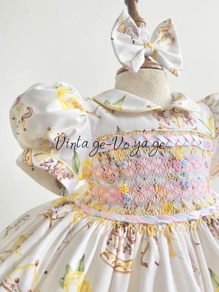 PRE-ORDER&GET NEXT WEEK! NEW! EMILY LEMON HAND-SMOCKED DRESS PANTIES & HAIR ACCESSORIES - Baby & Toddler Dresses