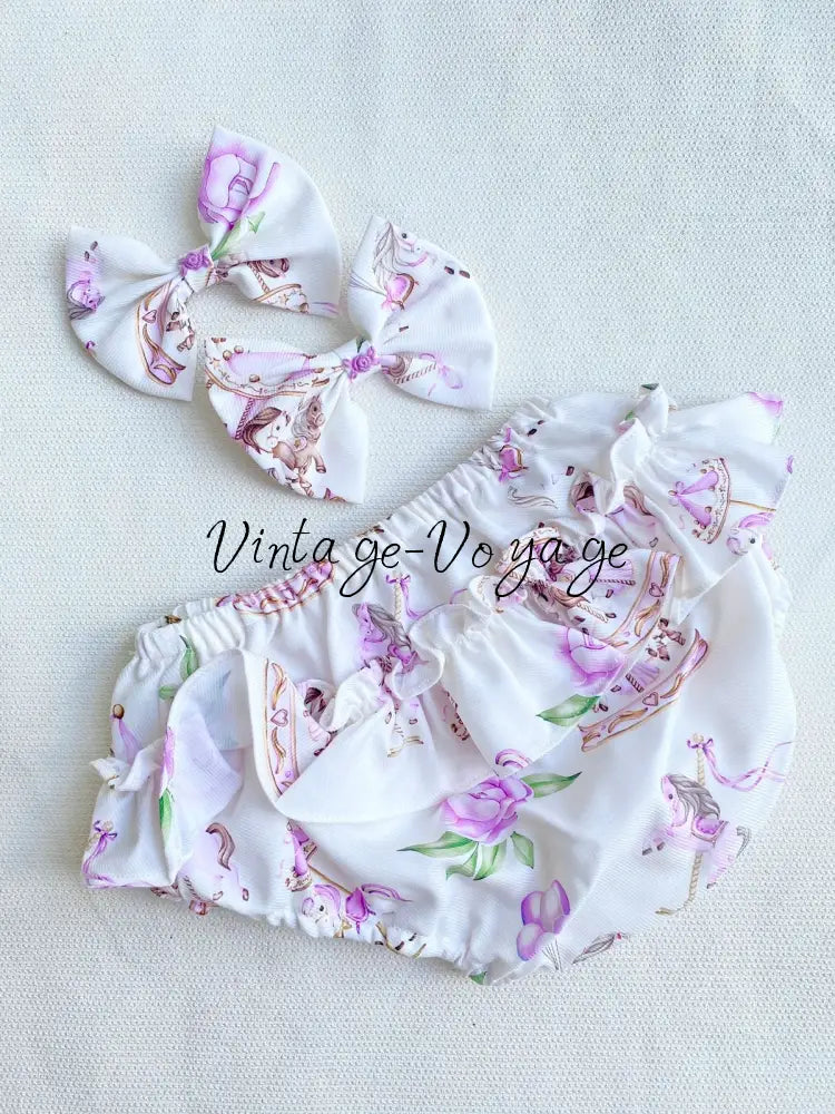 PRE-ORDER&GET NEXT WEEK! NEW! EMILY LILAC HAND-SMOCKED DRESS PANTIES & HAIR ACCESSORIES - Baby & Toddler Dresses