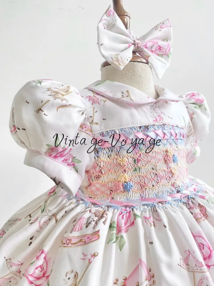 PRE-ORDER&GET NEXT WEEK! NEW! EMILY PINK HAND-SMOCKED DRESS PANTIES & HAIR ACCESSORIES - Baby & Toddler Dresses