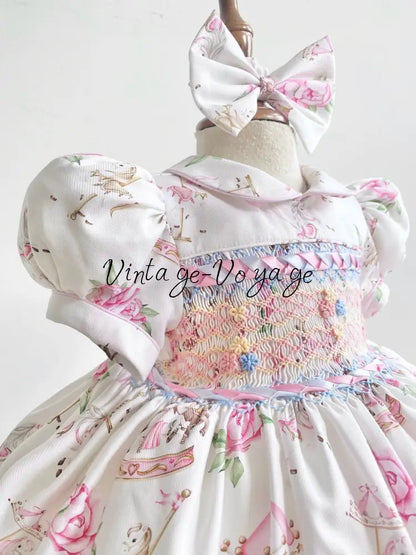 PRE-ORDER&GET NEXT WEEK! NEW! EMILY PINK HAND-SMOCKED DRESS PANTIES & HAIR ACCESSORIES - Baby & Toddler Dresses