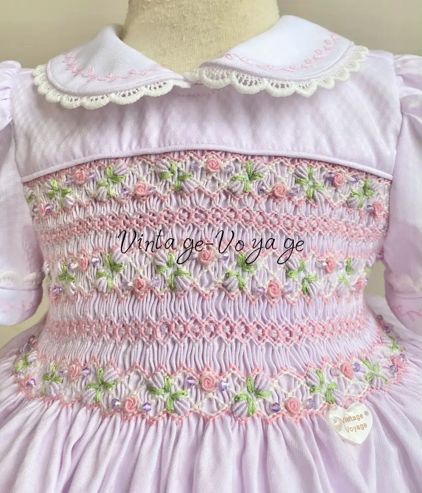 PRE-ORDER & GET NEXT WEEK! NEW! ISABELLA BABY PINK 🌸 HAND-SMOCKED🧵🪡DRESS PANTIES & HAIR ACCESSORIES🎀 - Baby & Toddler