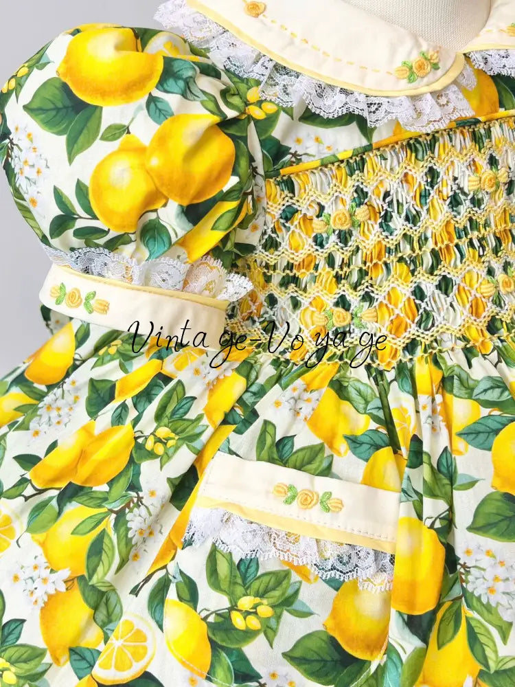 PRE-ORDER & GET NEXT WEEK! NEW! LIMONCHELLO HAND-SMOCKED COTTON HAND-SMOCKED🧵🪡DRESS,PANTIES & HAIR ACCESSORIES Baby &