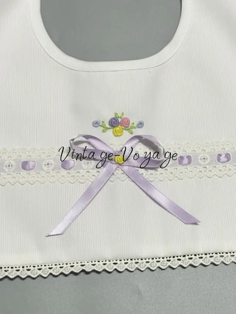 PRE-ORDER & GET NEXT WEEK! NEW! LOLITA ECRU & LILAC FOUR-PIECE HAND-EMBROIDERED🧵🪡BABY OUTFIT🎀 Baby & Toddler Outfits