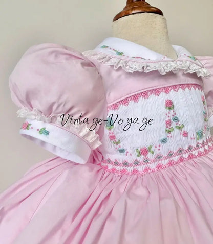 PRE-ORDER & GET NEXT WEEK! NEW MARY👑 PINK HAND-SMOCKED🧵🪡DRESS PANTIES & HAIR ACCESSORIES🎀 - Baby & Toddler Dresses