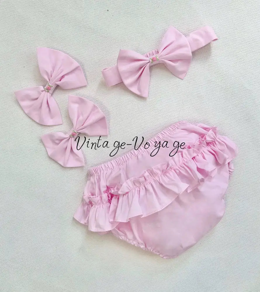 PRE-ORDER & GET NEXT WEEK! NEW MARY👑 PINK HAND-SMOCKED🧵🪡DRESS PANTIES & HAIR ACCESSORIES🎀 - Baby & Toddler Dresses