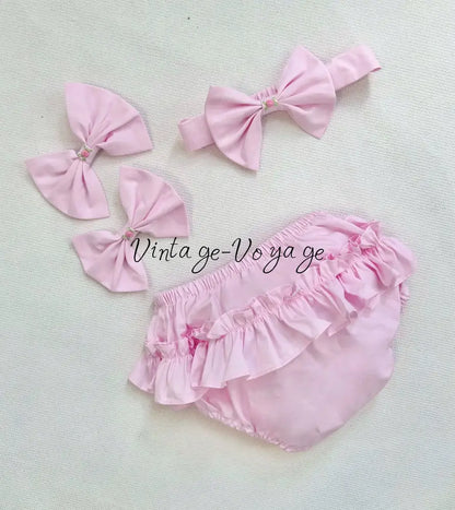 PRE-ORDER & GET NEXT WEEK! NEW MARY👑 PINK HAND-SMOCKED🧵🪡DRESS PANTIES & HAIR ACCESSORIES🎀 - Baby & Toddler Dresses