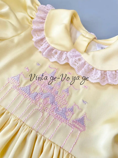 PRE-ORDER & GET NEXT WEEK! NEW😍MATILDA LEMON NIGHTDRESS DRESSING GOWN AND HAIR BOWS OR HEADBAND🎀🎀MATILDA Baby & Toddler