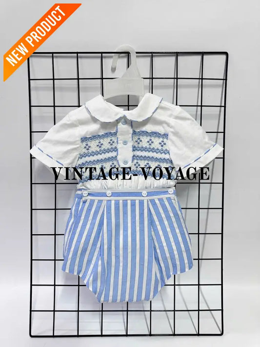 PRE ORDER & GET NEXT WEEK! NEW! OLIVER BLUE STRIPED BABY BOYS ROMPER/SUIT NB 1M Baby & Toddler Outfits