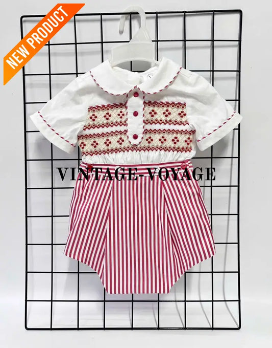 PRE ORDER & GET NEXT WEEK! NEW! RED STRIPED BABY BOYS ROMPER/SUIT NB 1M Baby & Toddler Outfits