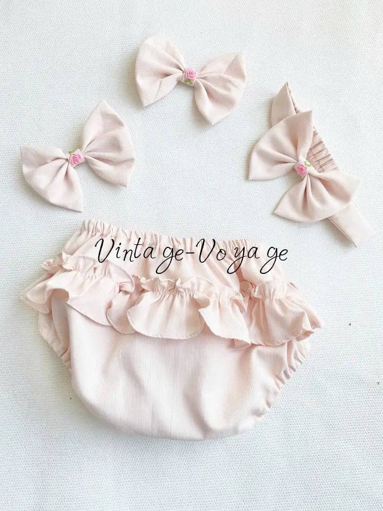 PRE-ORDER&GET NEXT WEEK! NEW! VIOLA PALE PINK HAND SMOCKED DRESS,PANTIES & HAIR ACCESSORIES Baby & Toddler Dresses