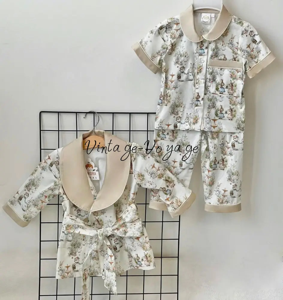 PRE-ORDER! NEW! FLUFFYTAILS BOYS DRESSING GOWN & PYJAMA SET 3M pyjama set