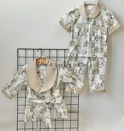 PRE-ORDER! NEW! FLUFFYTAILS BOYS DRESSING GOWN & PYJAMA SET 3M pyjama set