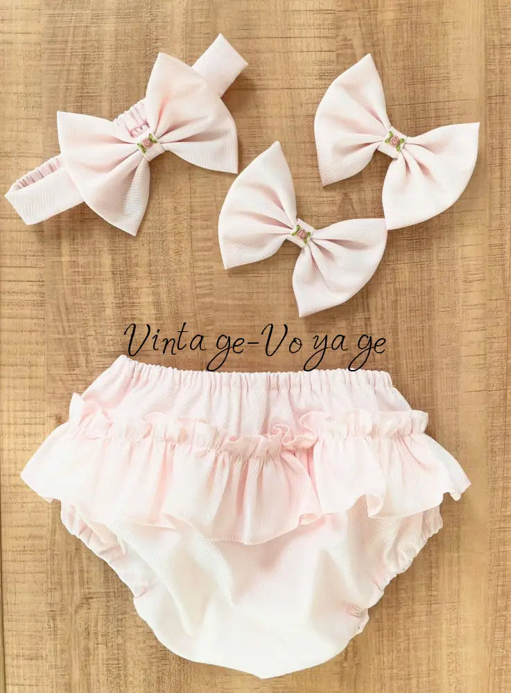 PRE-ORDER🤩NEW! PALOMA BABY PINK FRONT & BACK HAND-SMOCKED🧵🪡DRESS,PANTIES & BOWS🎀 Baby & Toddler Dresses