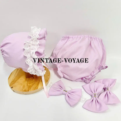 Pre-Order Now & Get It Next Week! Nancy Lilac Hand-Smocked Dress Panties Bonnet Hair Accessories