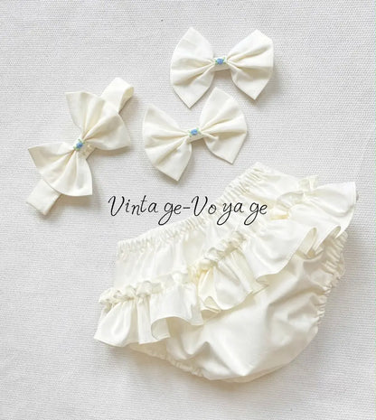 PRE-ORDER NOW & GET NEXT WEEK! NEW SEASON🎄SCARLETT WHITE & BLUE HAND-SMOCKED🧵🪡👑DRESS & ACCESSORIES🎀❄️ - Baby & Toddler