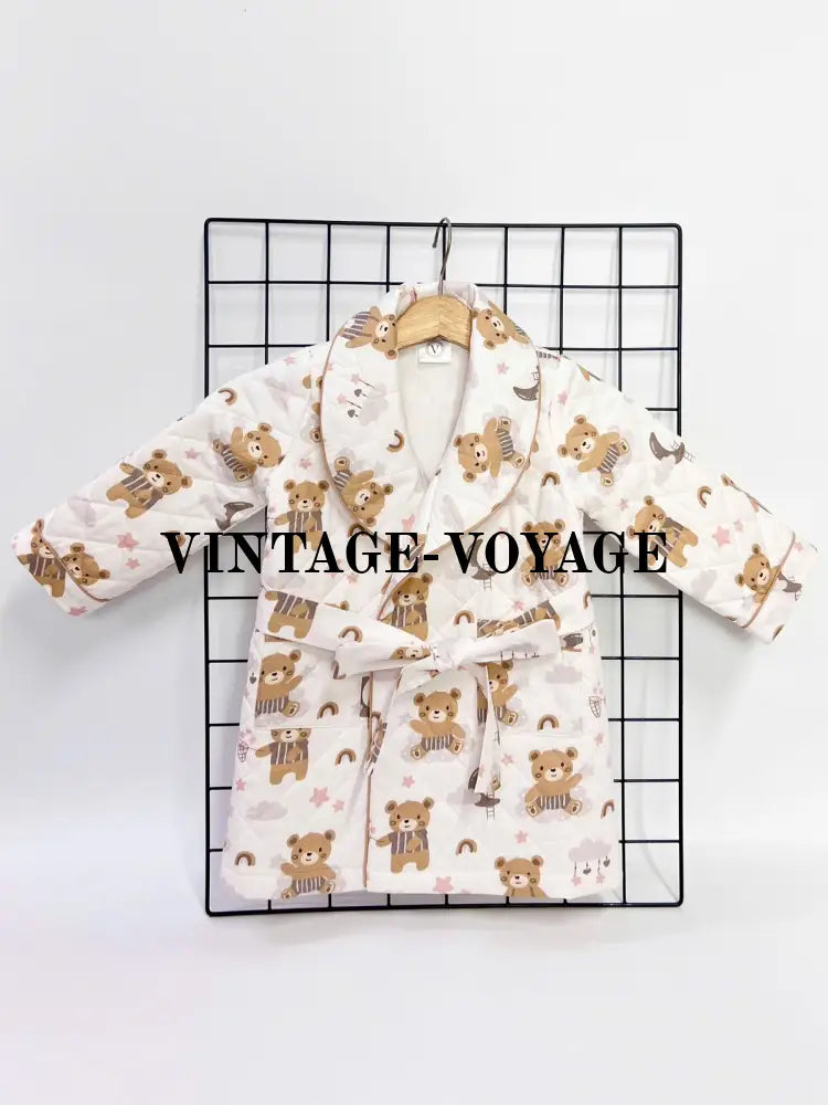 PRE-ORDER! TED IVORY QUILTED GOWN & PYJAMA SET pyjama set