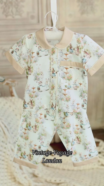 NEW😍FLUFFYTAILS🐇🐇BOYS DRESSING GOWN & PYJAMA SET👦